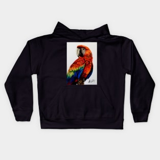 Red Parrot Kids Hoodie